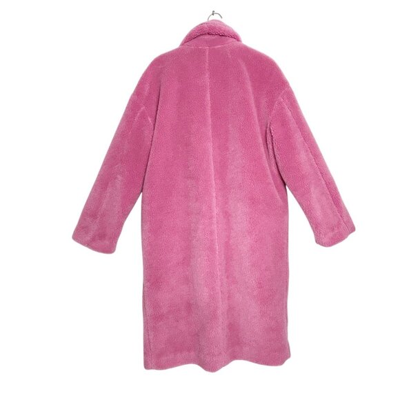 J. Crew Women's Relaxed Sherpa Blend Topcoat in Dusty Bloom - Sz S - NWT - Picture 2 of 12